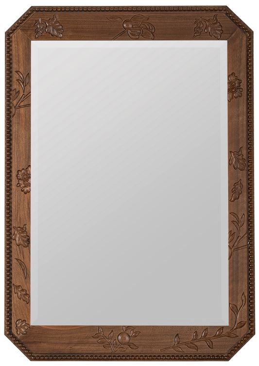 Brinley Etched Wood Wall Mirror