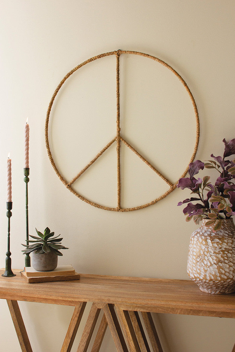 Iron Peace Sign Wall Hanging
