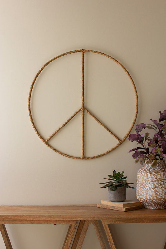 Iron Peace Sign Wall Hanging