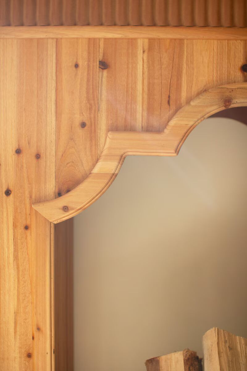 Natural Fir Wood Mantel