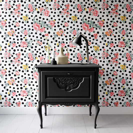 Fashion Fleur | Grasscloth Wallpaper