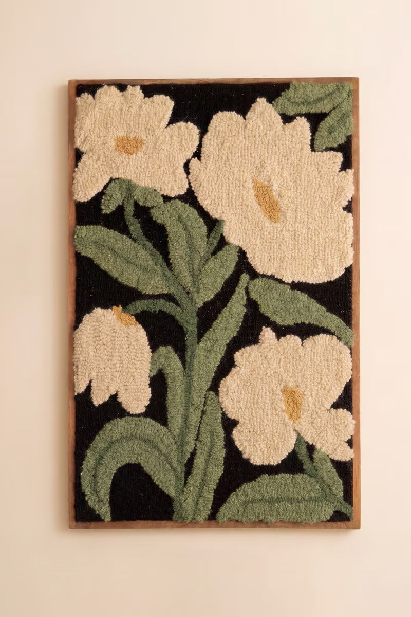 Oversized Floral Framed Wall Art