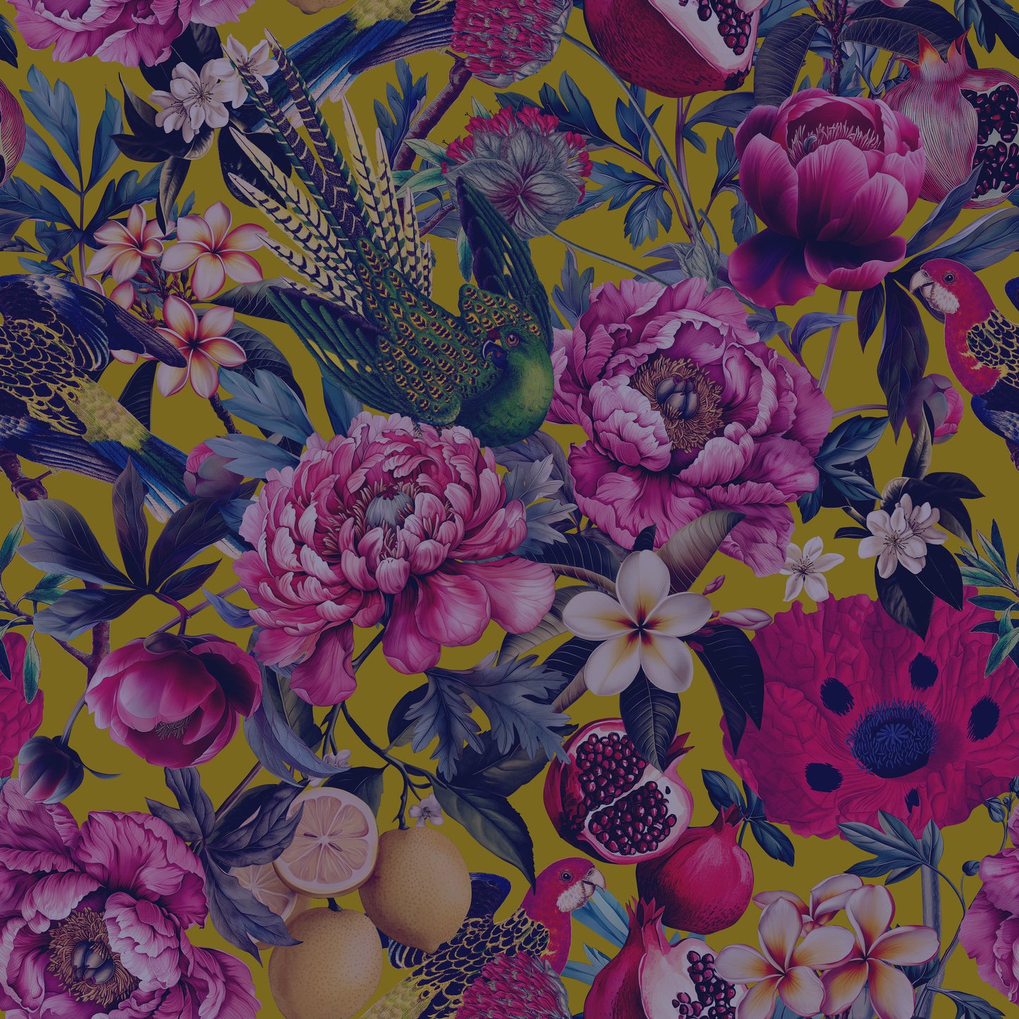 Velvet Peony | Luxe Traditional Wallpaper