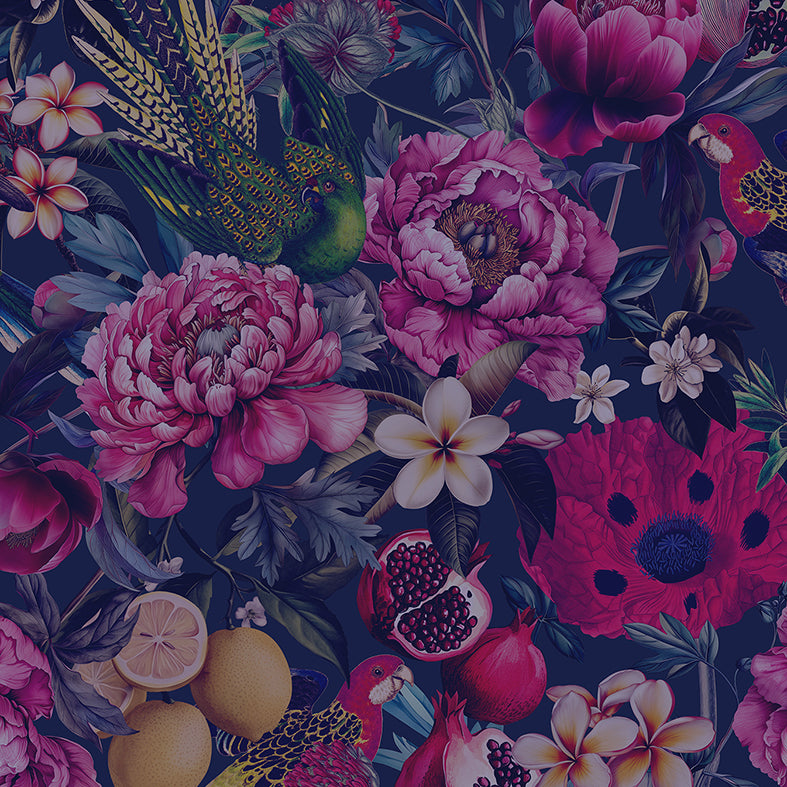 Velvet Peony | Luxe Traditional Wallpaper