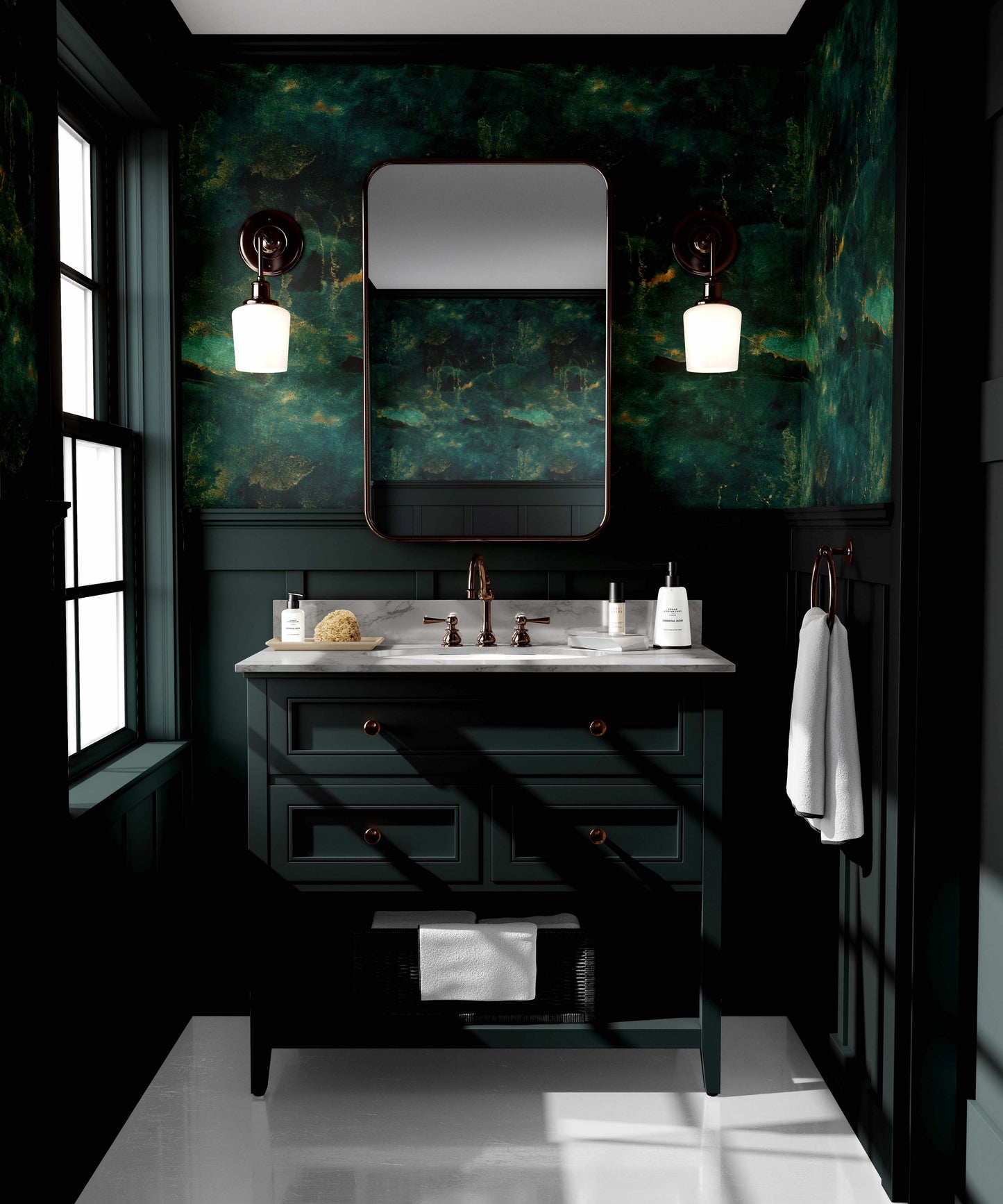Luxe Marble Cave | Pre-Pasted Wallpaper