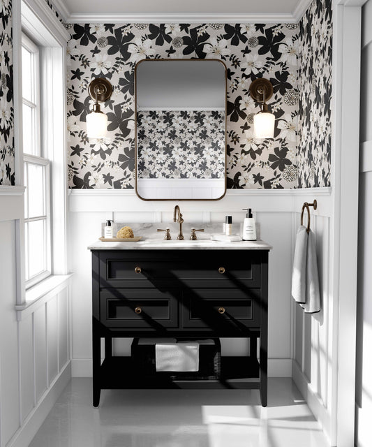 Modern Lily Garden | Commercial Type II Wallpaper