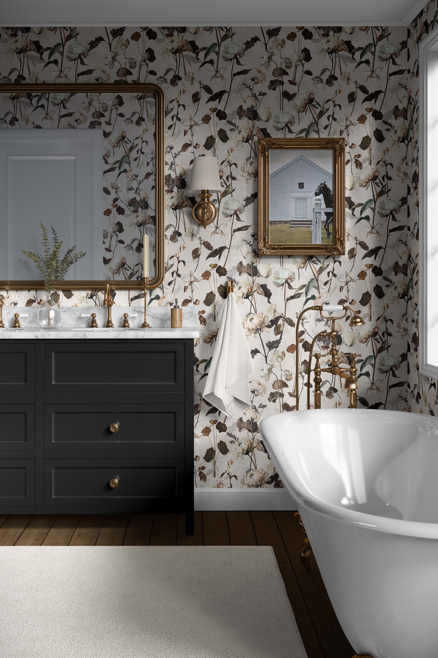 Poise | Luxe Traditional Wallpaper
