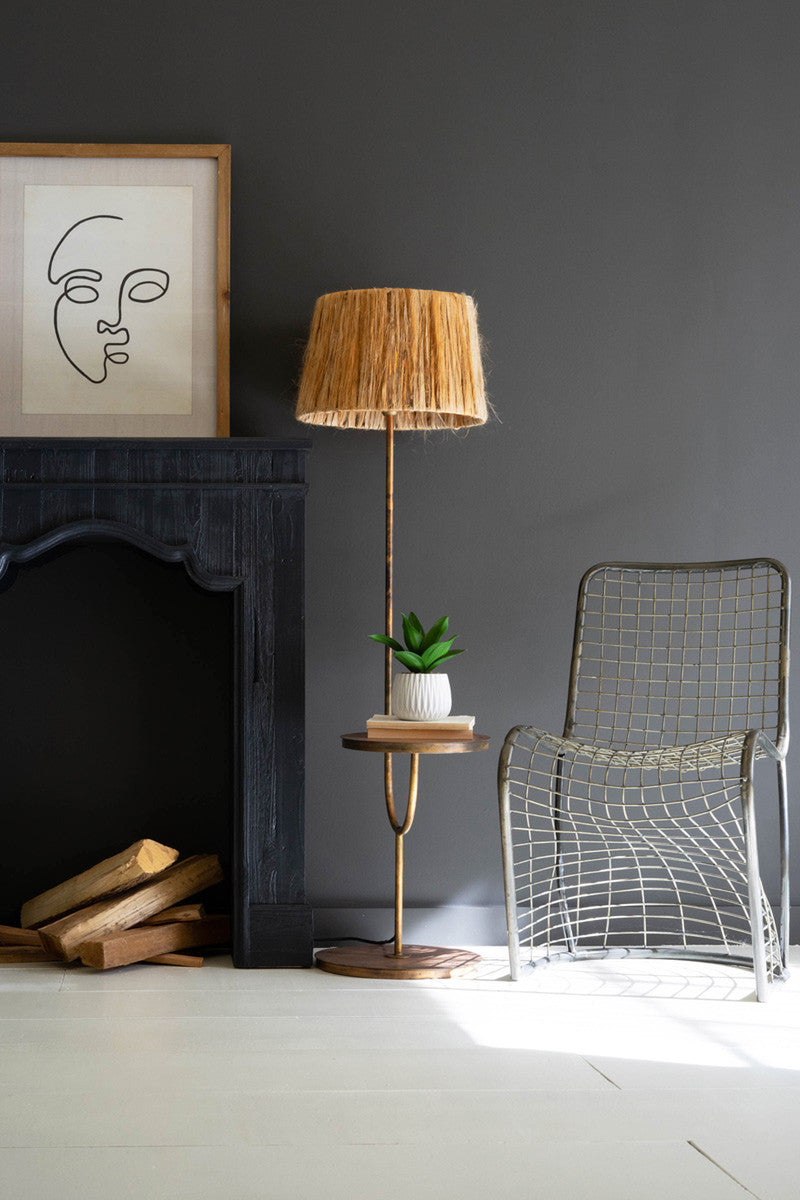 Distressed Art Deco Metal Chair