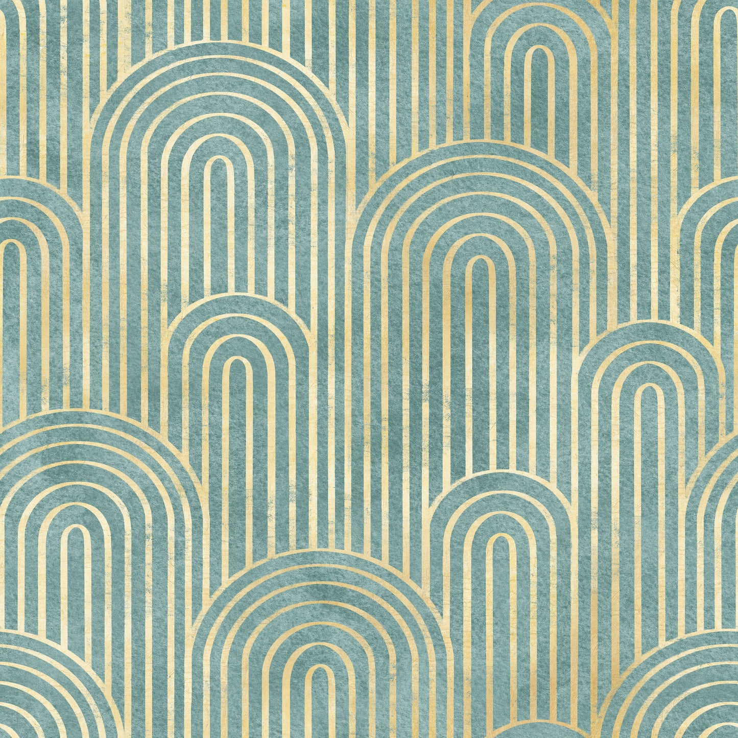 green art deco peel and stick fabric wallpaper