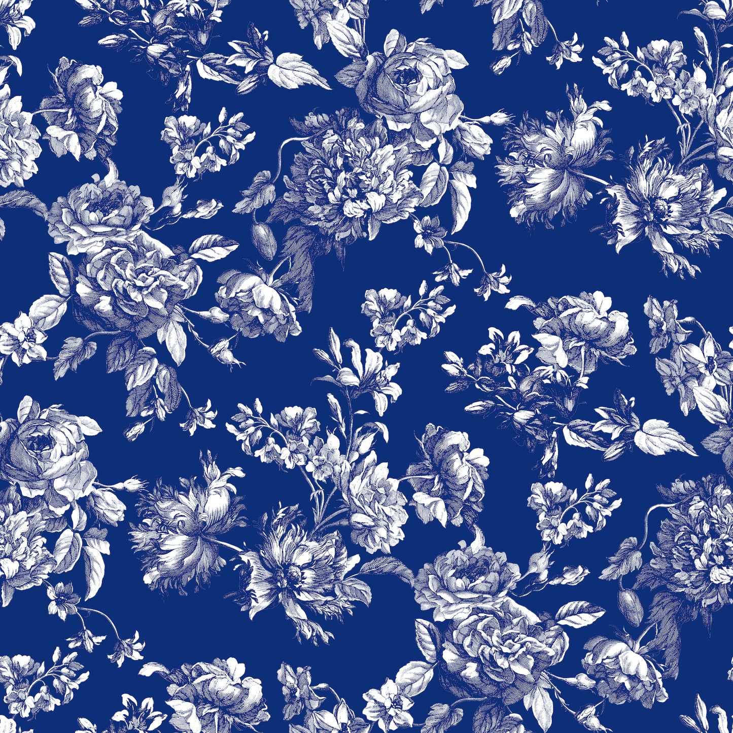 blue toile vintage wallpaper peel and stick removable