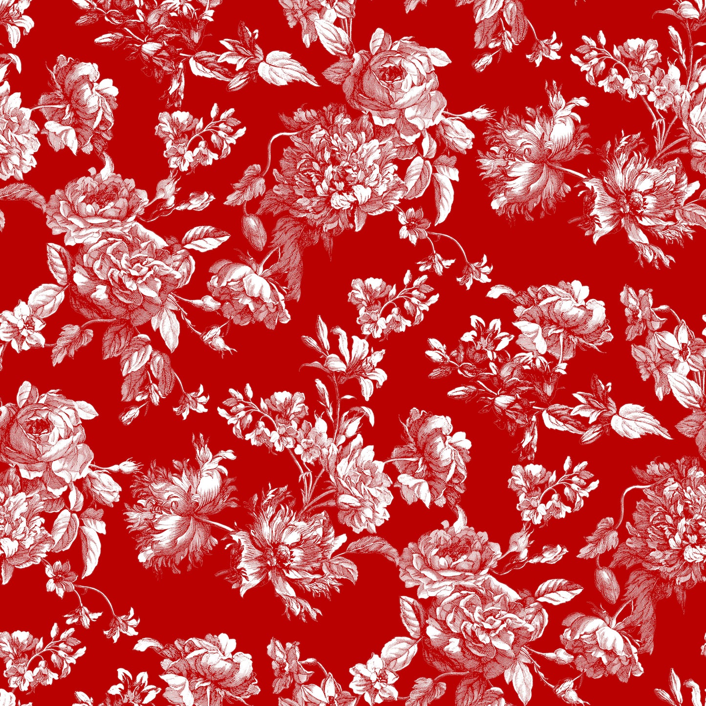 red toile vintage wallpaper peel and stick removable