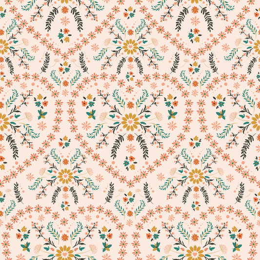 vintage heart floral wallpaper removable peel and stick
