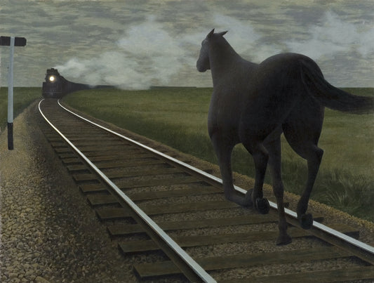 alex colville horse and train fine art print museum art