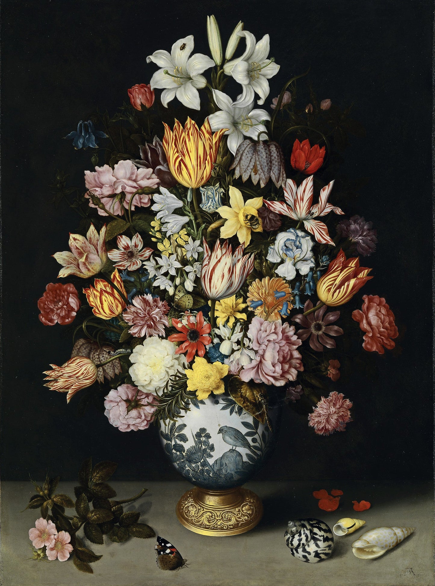 Ambrosuis Bosschaert the Elder still life flowers fine art
