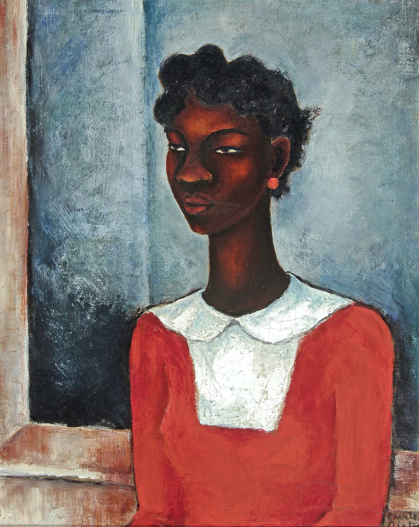 charles henry alston girl in a red dress fine art print museum art
