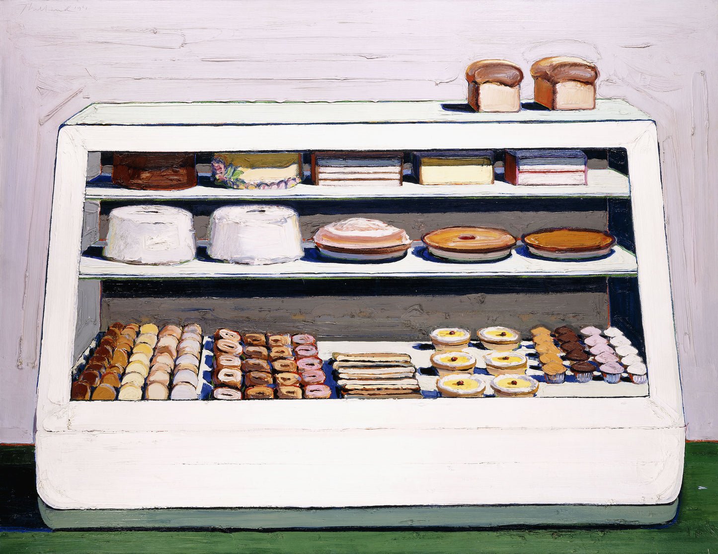wayne thiebaud bakery counter desert display fine art museum print