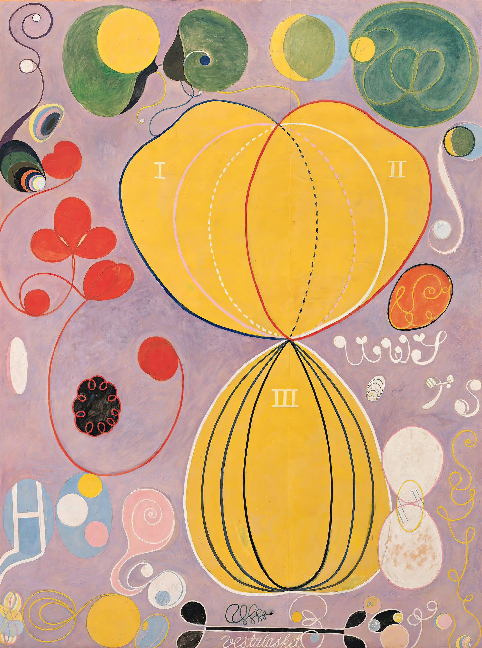 hilma af klint the ten largest number 7 fine art museum print