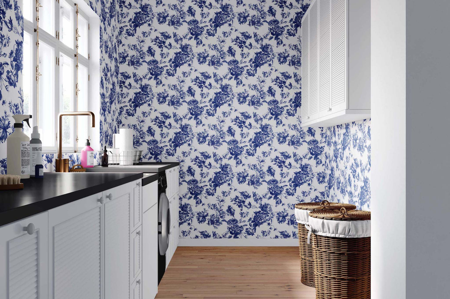 Scarlet Toile | Commercial Type II Wallpaper