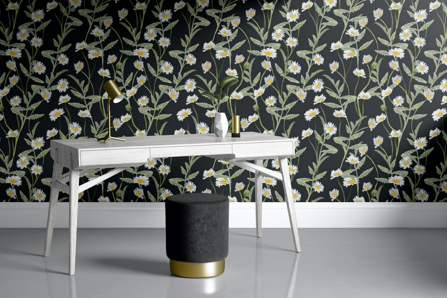 Darling Daisies | Luxe Traditional Wallpaper