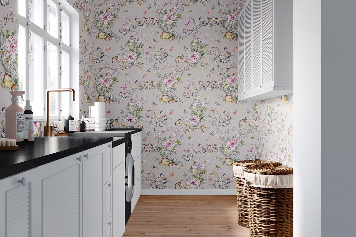 Okinawa Lemon | Peel and Stick | Fabric Wallpaper