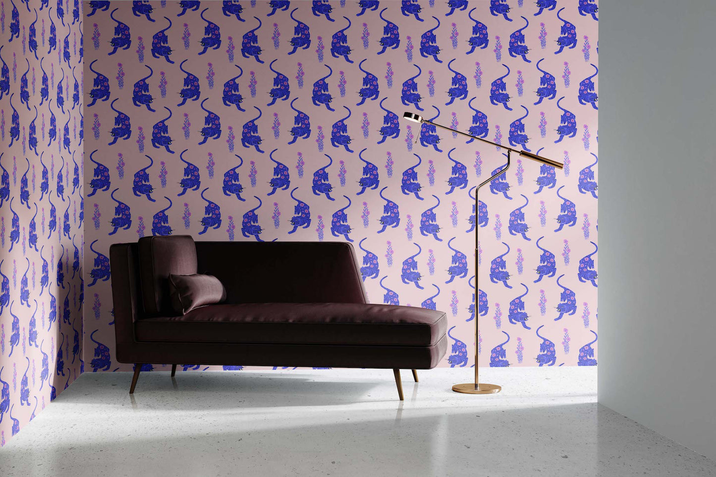 Folk-Art Tiger | Commercial Type II Wallpaper