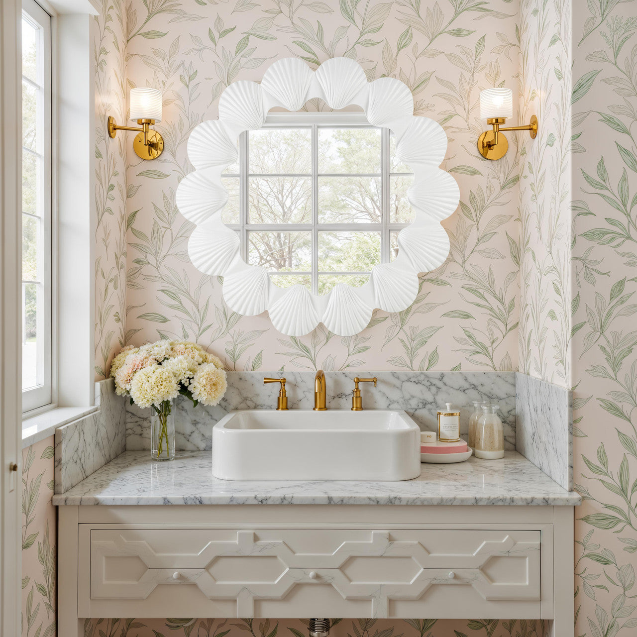 The Seashell Wall Mirror