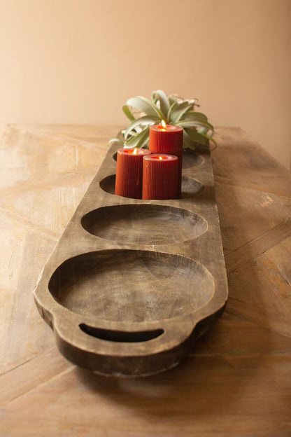 Long Oval Wood Serving Tray