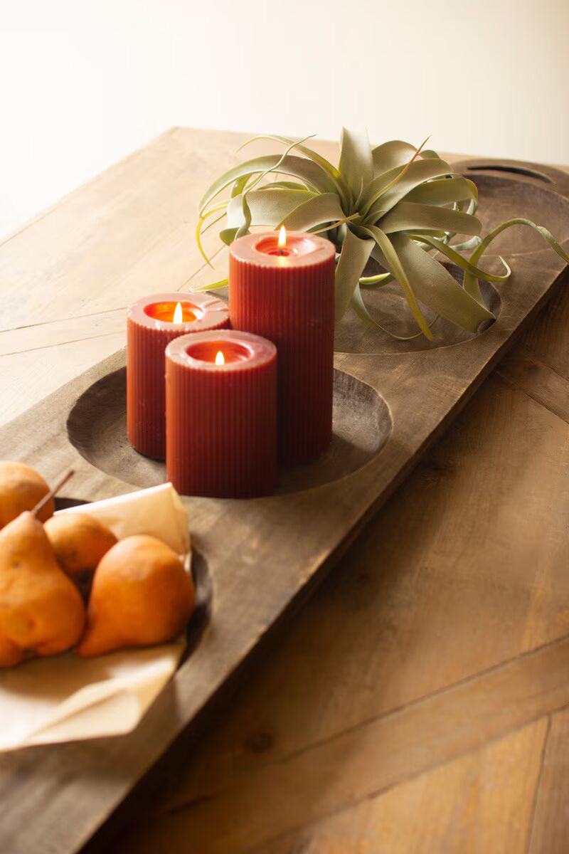 Long Oval Wood Serving Tray