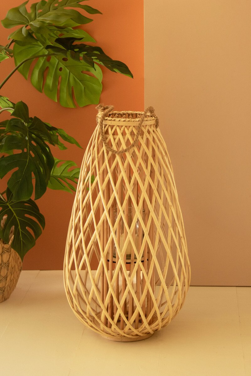 Natural Woven Lanterns, 3 Styles | Willow Lantern Collection