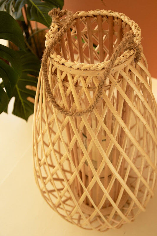 Natural Woven Lanterns, 3 Styles | Willow Lantern Collection