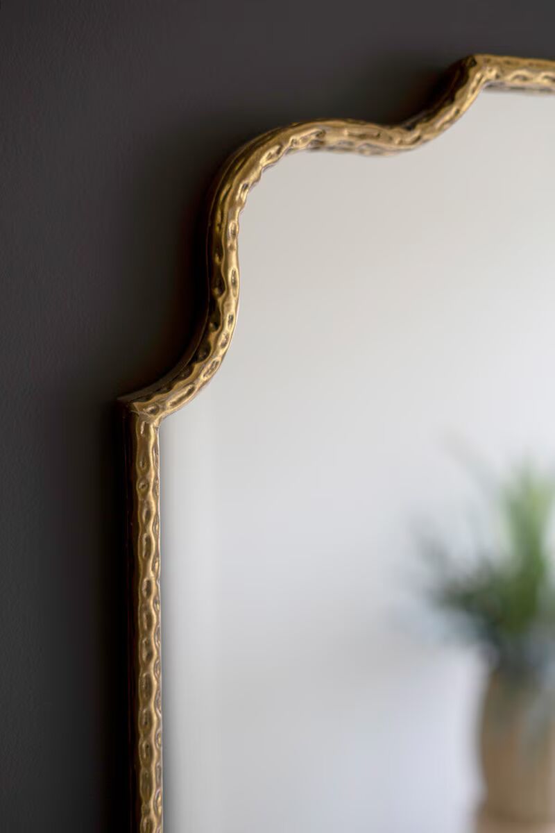 Antique Brass Framed Mirror