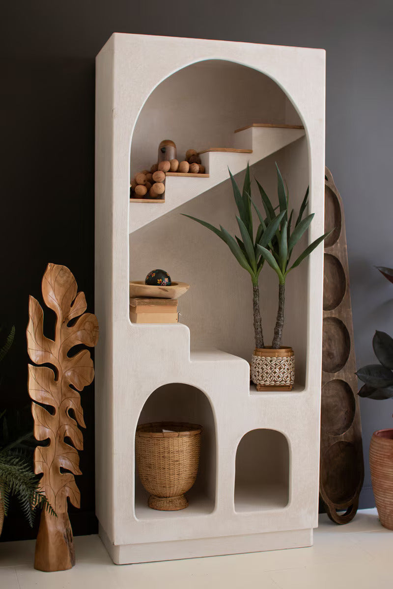 Arched Step-Style Display Shelf