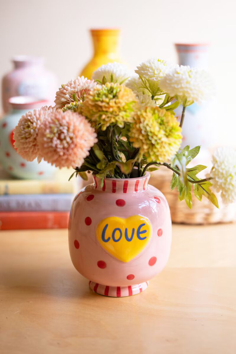 Heart-Shaped Bud Vase Set