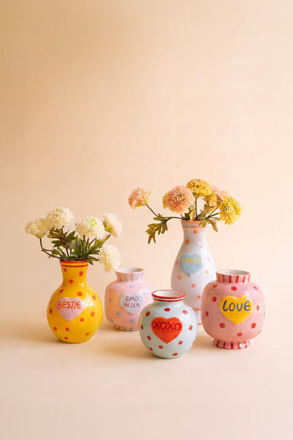 Heart-Shaped Bud Vase Set