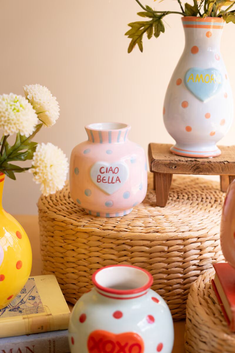 Heart-Shaped Bud Vase Set