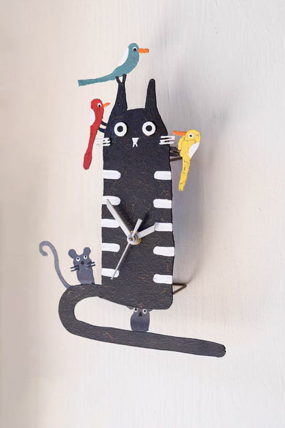 Hand-Painted Wall Clock, 4 Options