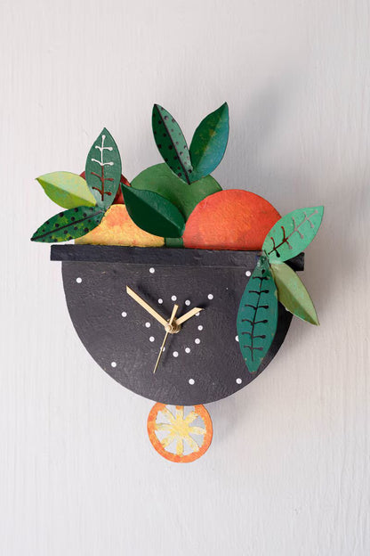 Hand-Painted Wall Clock, 4 Options