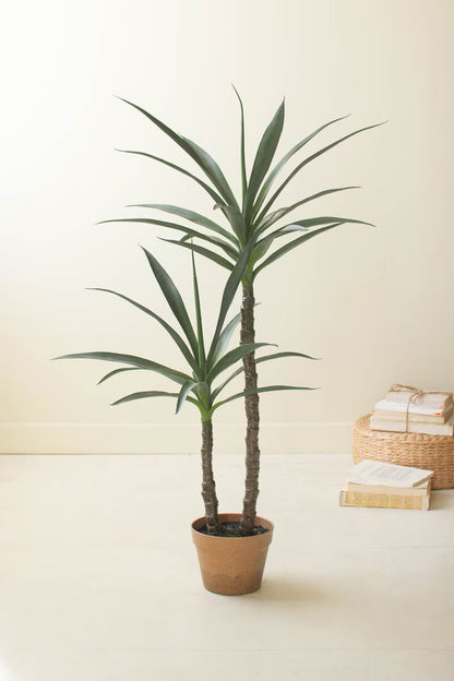 Artificial Green Plant with Faux Terracotta Pot | 45"