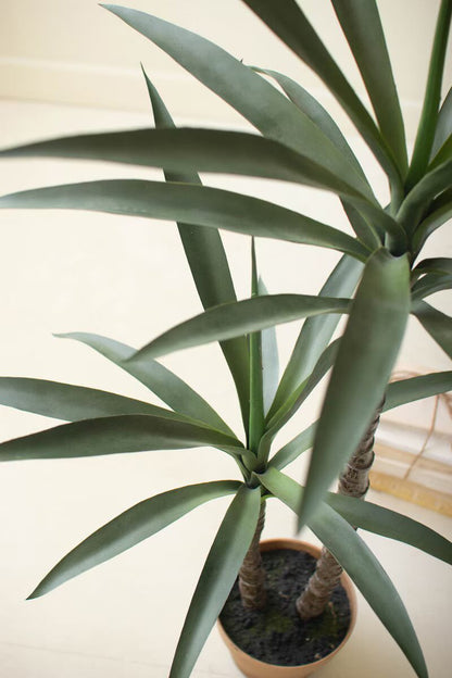 Artificial Green Plant with Faux Terracotta Pot | 45"