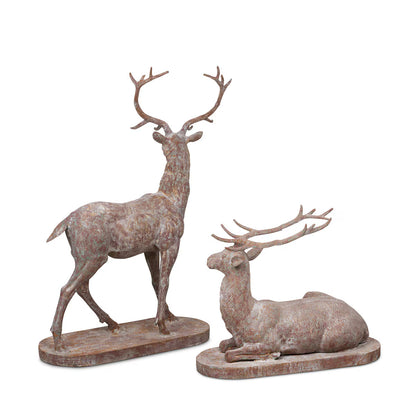 Cast Iron Estate Statue, Set of 2