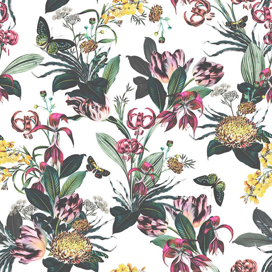 Utopia Floral | Grasscloth | Wallpaper