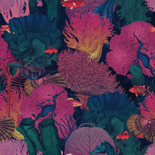 Marine Coral | Peel and Stick Wallpaper