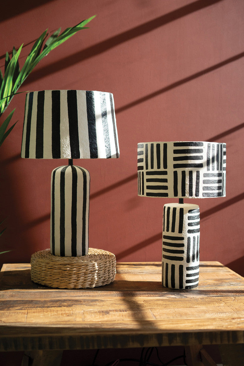 Striped Table Lamp