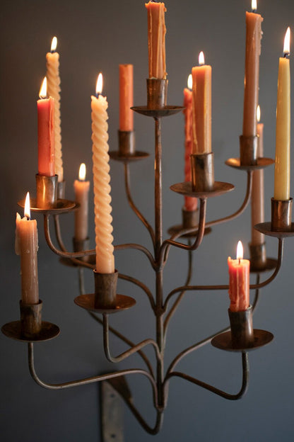 Iron 13 Taper Wall Candelabra (Back in Stock 8/5)