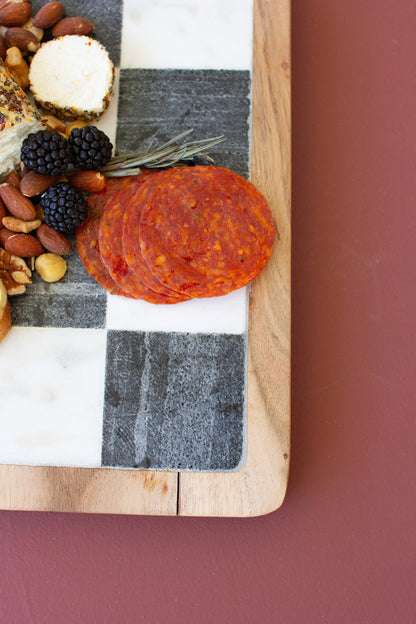 Checkered Marble Cheese Board