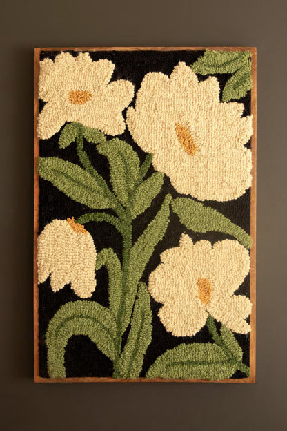 Oversized Floral Framed Wall Art