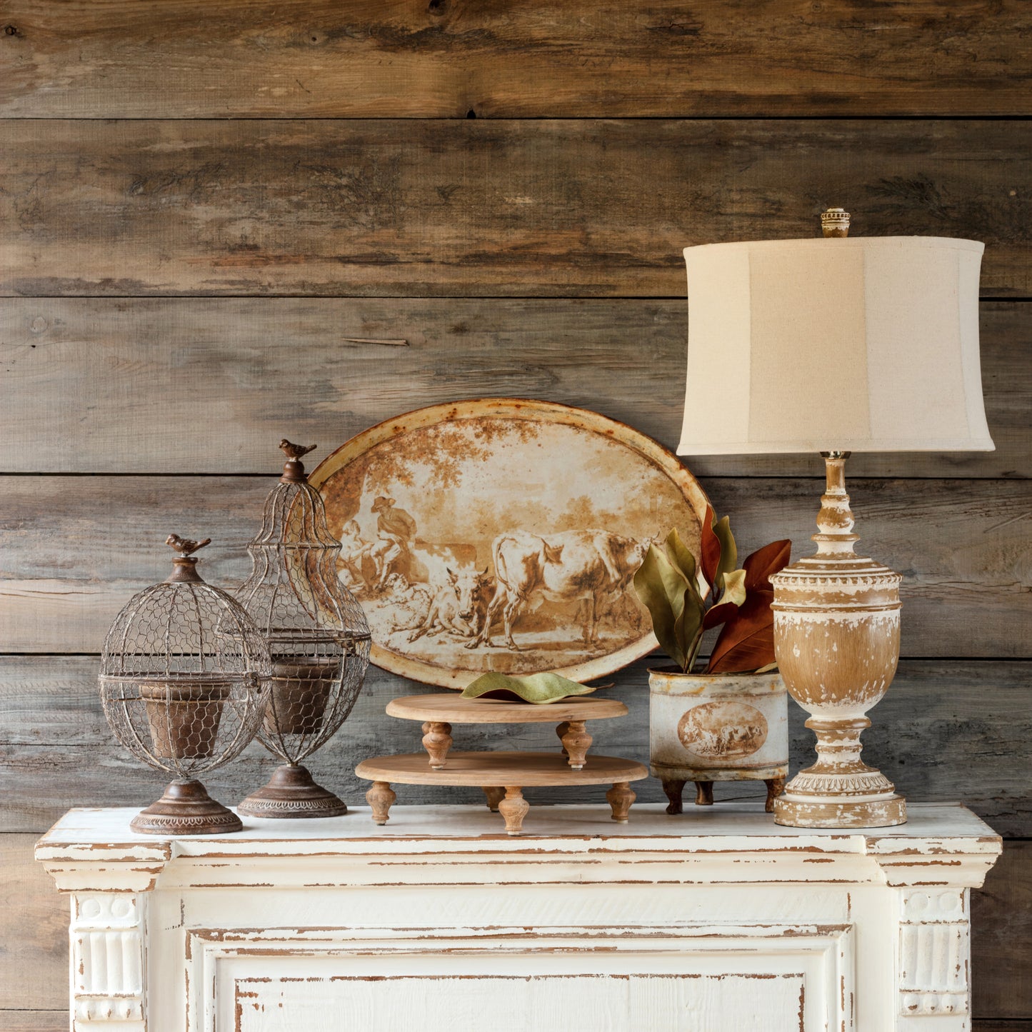 White Washed Finial Lamp Min. 2 (Restock ETA 9/12)