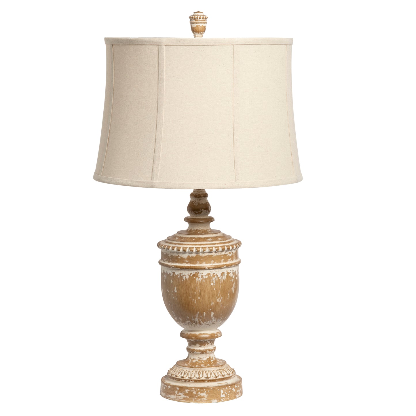 White Washed Finial Lamp Min. 2 (Restock ETA 9/12)