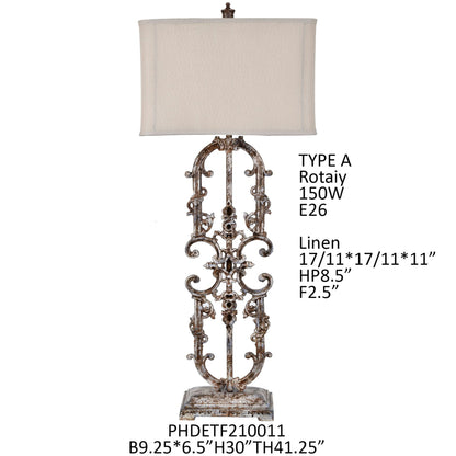 Iron Filigree Lamp (Restock ETA 12/29)