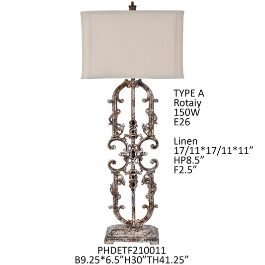 Iron Filigree Lamp (Restock ETA 12/29)